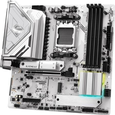 ASRock B850M Steel Legend WiFi Motherboard Micro ATX with AMD AM5 Socket