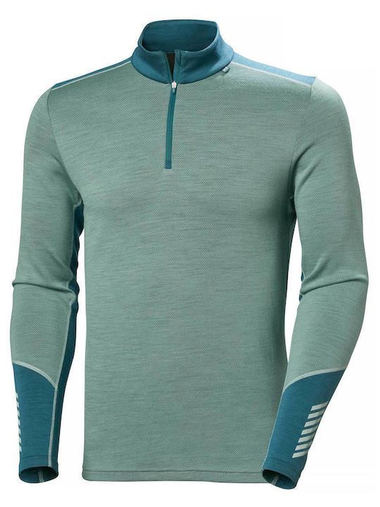Helly Hansen Lifa Merino Ανδρική Ισοθερμική Μακρυμάνικη Μπλούζα Πράσινη