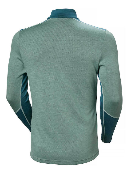 Helly Hansen Lifa Merino Ανδρική Ισοθερμική Μακρυμάνικη Μπλούζα Πράσινη