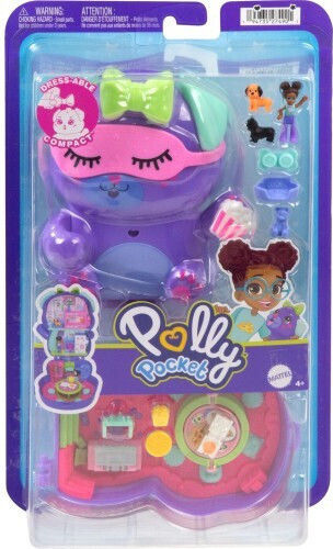 Mattel Миниатюрна играчка Sleepover Puppy Compact Polly Pocket за 3+ Години