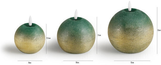Lifa-Living Decorative Lamp Wax Polish Green 3pcs