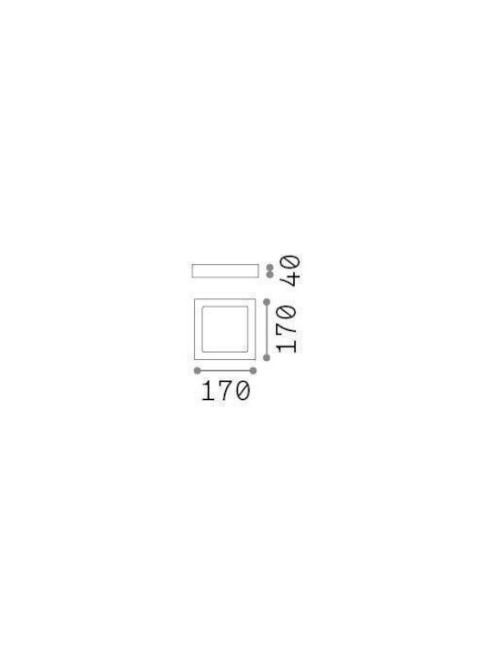 Ideal Lux Ceiling Light 17cm LED Ideal Lux Ceiling Light 17cm LED