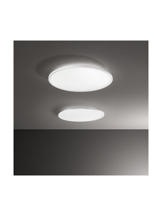 Ideal Lux Πλαφονιέρα Οροφής Λευκή με Ενσωματωμένο LED