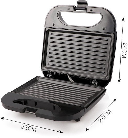 Raf R261 Τοστιέρα για 2 Τοστ 850W Μαύρη