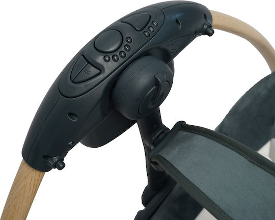 Bo Jungle Electric Relax pentru Bebeluși Leagăn Dolphy cu Muzică Dolphy Shady Grey