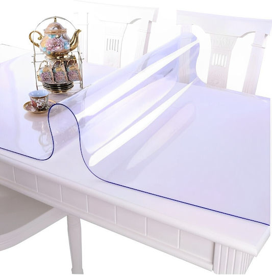 Transparent Silicone Tablecloth 140x80 Cm Thickness 1.2 Mm Glass-like Appearance