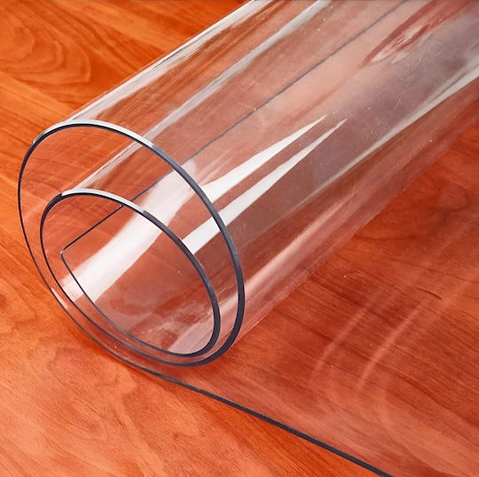 Transparent Silicone Tablecloth 100x80 Cm Thickness 1.2 Mm Glass-like Appearance
