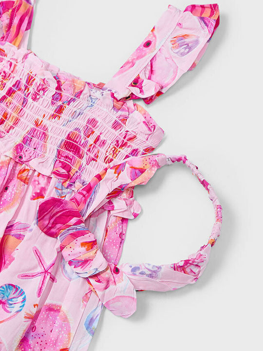 Summer Vibes Children's Dress Sleeveless Fuchsia
