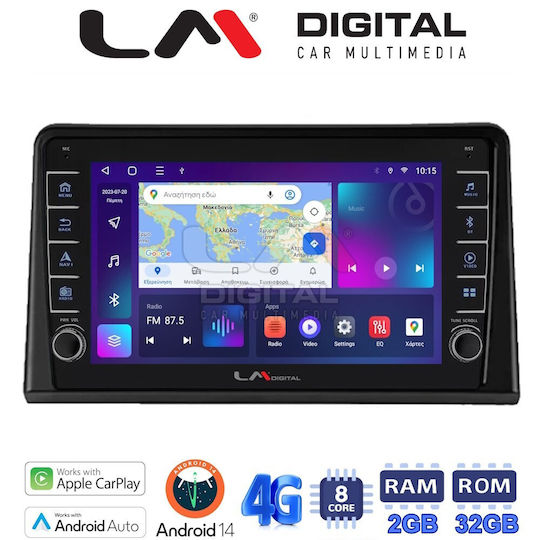 LM Digital Автомобилна Аудио Система (Блутут/USB/WiFi/GPS/Apple-Carplay/Android-Auto)