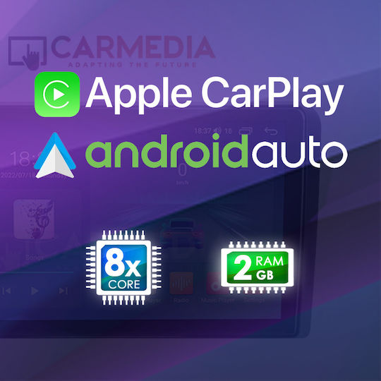 Carmedia Ηχοσύστημα Αυτοκινήτου για Skoda Yeti 2014 (Bluetooth/USB/AUX/WiFi/GPS/Apple-Carplay/Android-Auto) με Οθόνη Αφής 11.8"