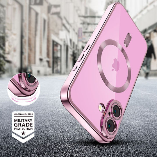 Tech-Protect Magflex Back Cover Plastic / Silicone Pink (iPhone 16)