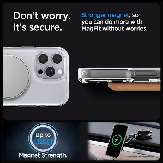 Spigen Ultra Hybrid S Back Cover Plastic / Silicone Transparent (iPhone 16 Pro Max)
