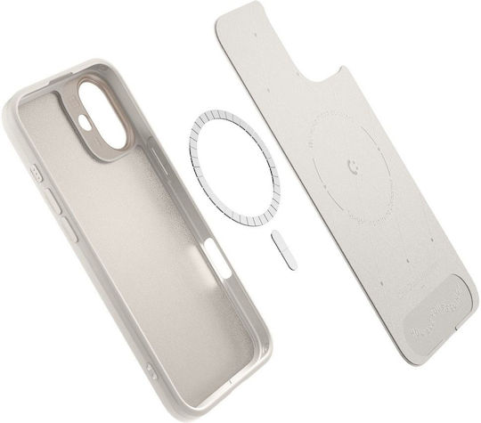 Spigen Cyrill Kajuk MagSafe Back Cover Piele artificială Bej (iPhone 16)