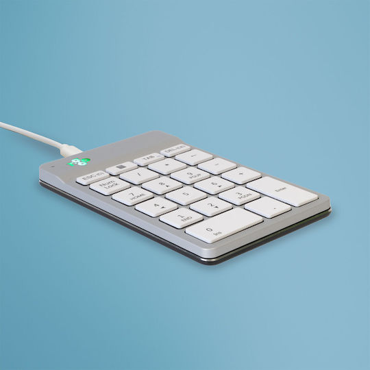 R-Go Tools RGOCONMWDWH Numeric Keypad Gray