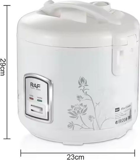 Ηλεκτρικός Ατμομάγειρας Raf R180 1000 W 5 L 5 Λίτρα Μαγείρεμα Ζέσταμα 23x29 Cm Λευκό