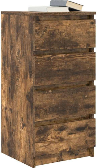 vidaXL Office Storage Drawers & Cabinets Wooden Brown 37.5x35x76cm