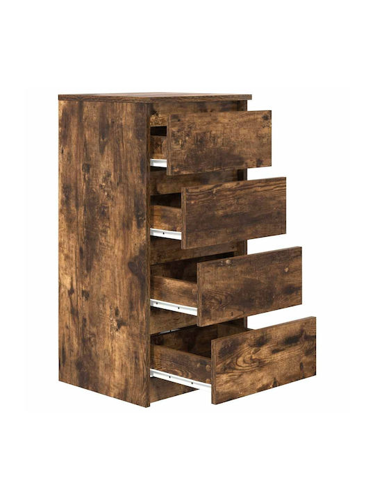 Office Storage Chipboard Drawer Coffee L37.5xW35xH76cm
