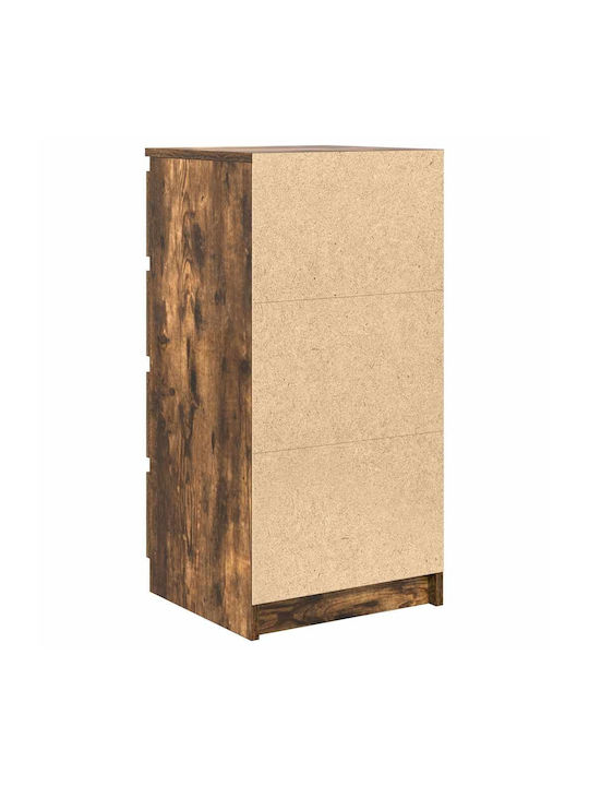 Office Storage Chipboard Drawer Coffee L37.5xW35xH76cm