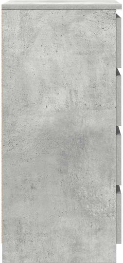 Sertar De Birou Din Lemn Gri Beton 37.5x35x76cm