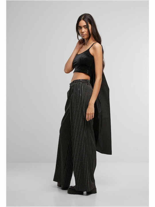 Damen Bluse Samt Black