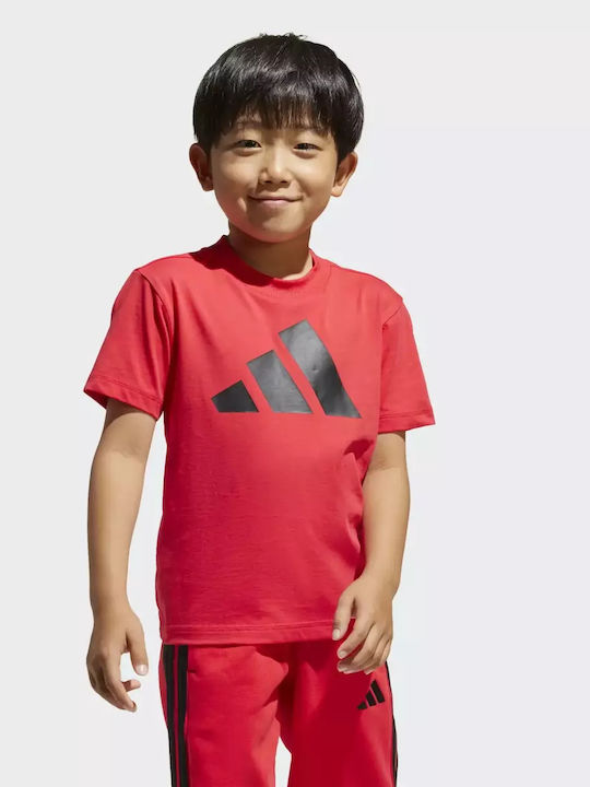 Παιδικό T-shirt Pure Ruby/Black Essentials