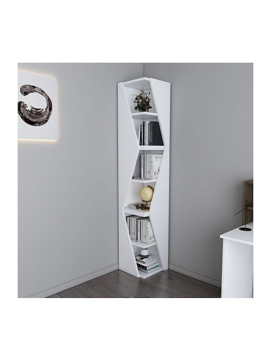 Bookcase Klaro White 32x32x165cm