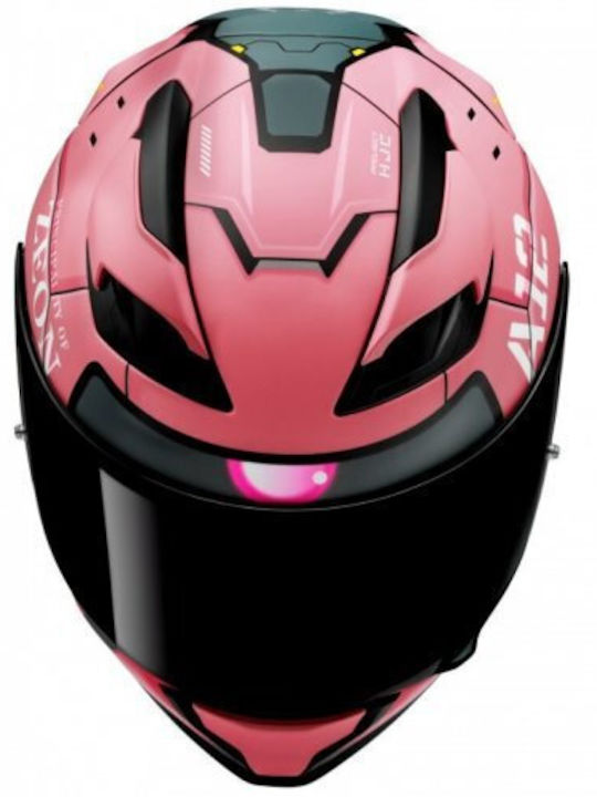 HJC F71 Zaku Bandai Namco Motorradhelme Vollgesicht ECE 22.06 Gewicht 1500gr mit Sunvisor