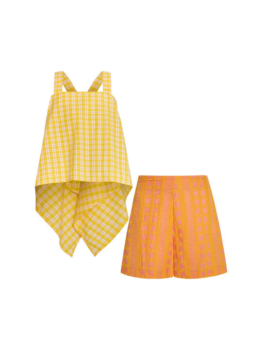 Two In A Castle Kinder-Set mit Shorts 2Stück yellow