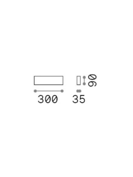 Ideal Lux Φωτιστικό Τοίχου Λευκό 30x3.5x9εκ. Ideal Lux Φωτιστικό Τοίχου Λευκό 30x3.5x9εκ.