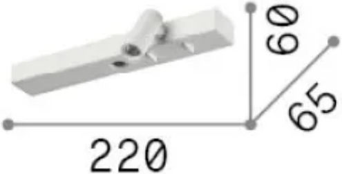 Ideal Lux Modern Lamp Wall Gold 60cm