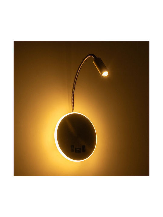 GloboStar Goose Double LED Warm White Spot in White Color