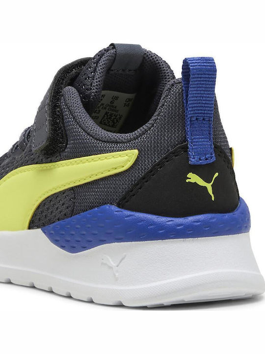 Anzarun Lite Ac Inf Kids Sports Shoes Running with Hoop & Loop Closure Gray
