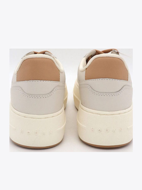 Allacciato Damen Sneakers Ecru-beige