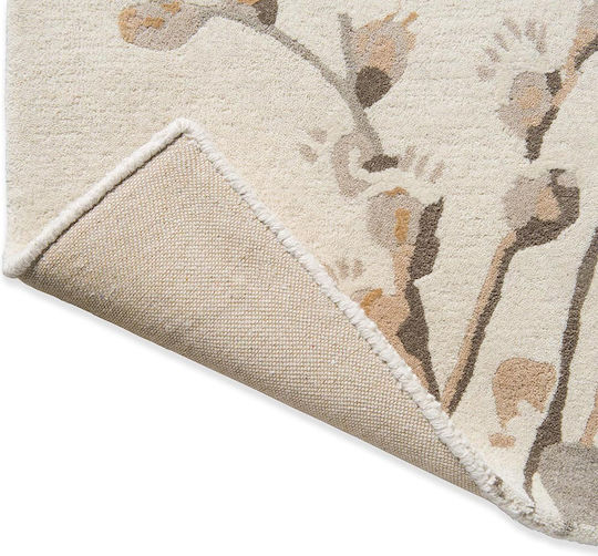 Laura Ashley Pussy Willow Lucrat manual Covor Rectangular Gri