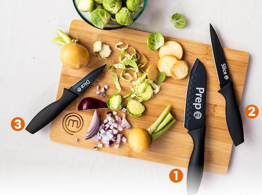 MasterChef Essential Комплект Ножове от Неръждаема Стомана 3 Бройки