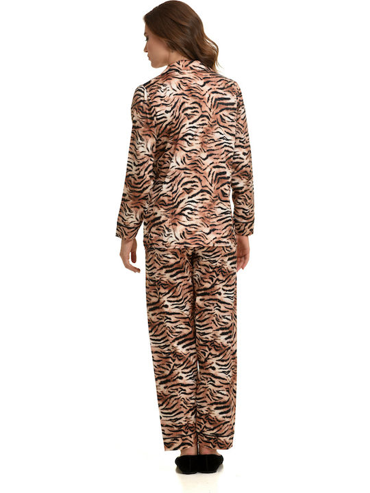 Miss Rosy Set Pijamale pentru Femei Satin