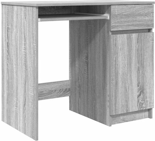 Birou din Lemn Gri Sonoma 86x49x76cm