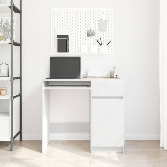 Schreibtisch Holz White 86x49x76cm