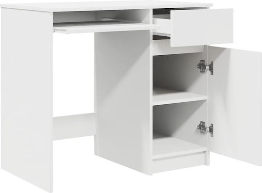 Schreibtisch Holz White 86x49x76cm