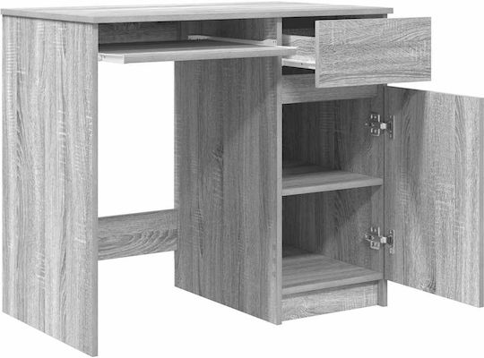 Birou din Lemn Gri Sonoma 86x49x76cm