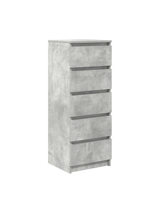 Office Storage Chipboard Drawer Grey L37.5xW35xH99cm