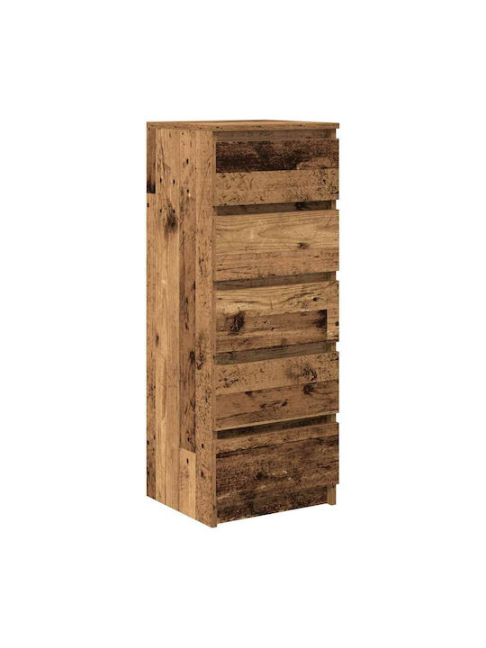 Office Storage Chipboard Drawer Coffee L37.5xW35xH99cm