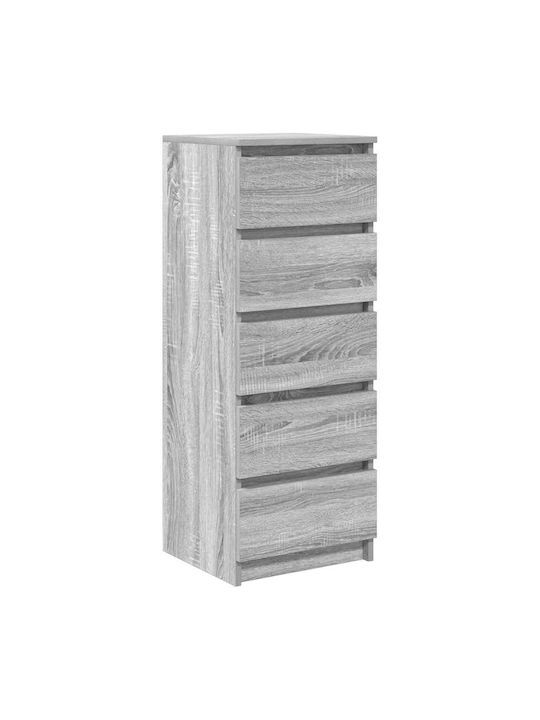 Office Storage Chipboard Drawer Grey Sonoma L37.5xW35xH99cm