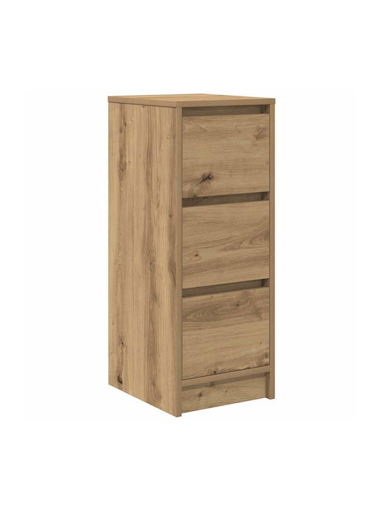 Office Storage Chipboard Cabinet Coffee L29.5xW34xH76cm