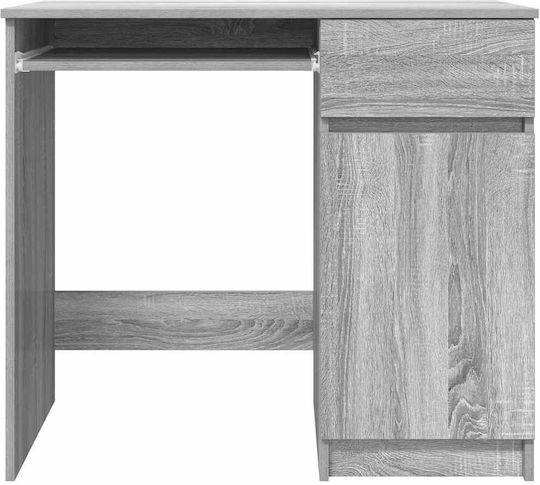 Birou din Lemn Gri Sonoma 86x49x76cm