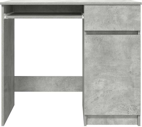 vidaXL Holz-Schreibtisch Beton Grau 86x49x76cm