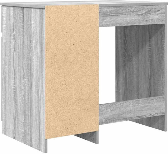 Birou din Lemn Gri Sonoma 86x49x76cm