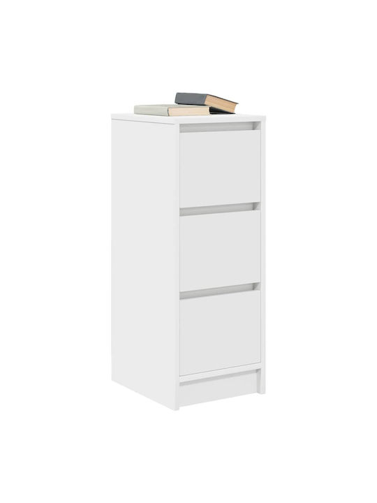 Office Storage Chipboard Cabinet White L29.5xW34xH76cm