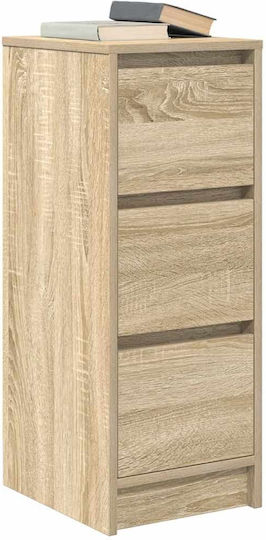 Συρταριέρα Γραφείου Ξύλινη Καφέ 29.5x34x76cm