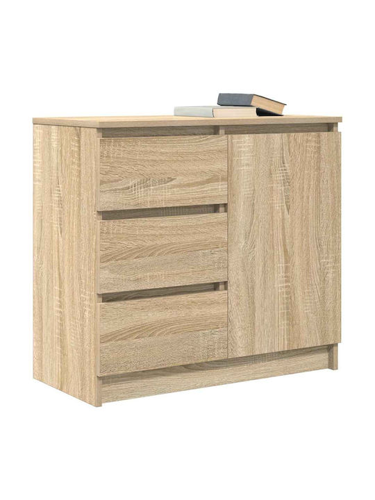 Συρταριέρα Γραφείου Ξύλινη Καφέ Δρυς 71x35x65cm